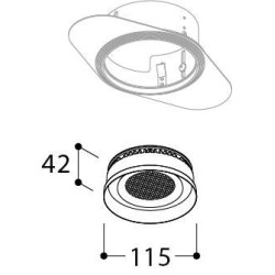 TAL ORBITAL BASIC TRIMLESS THROUGH FLOW LOOK recessed spot