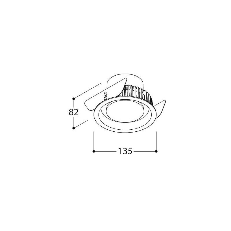 TAL ORBITAL IP65 LEAF - FLOW CONTROL inbouwspot