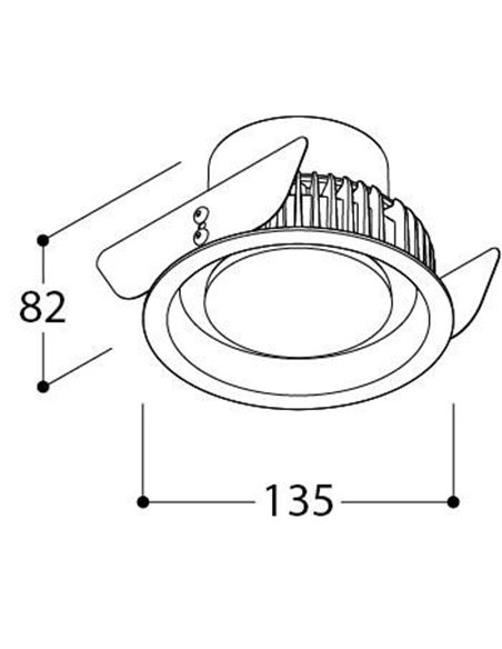 Tal Lighting ORBITAL IP65 LEAF - FLOW CONTROL Einbaustrahler