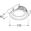 TAL ORBITAL IP65 LEAF - FLOW CONTROL LOOK inbouwspot