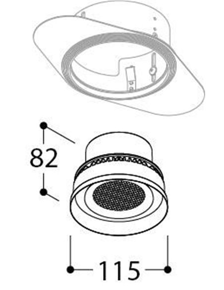 TAL ORBITAL IP65 TRIMLESS - THROUGH FLOW inbouwspot