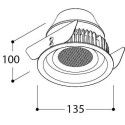 TAL ORBITAL LEAF SPEAKER inbouwspot