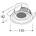 TAL ORBITAL LEAF THROUGH FLOW inbouwspot