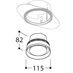 TAL ORBITAL TRIMLESS FLOW CONTROL  recessed spot