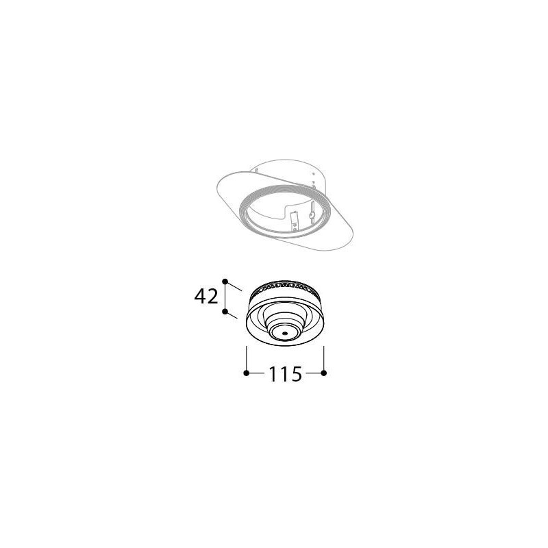 TAL ORBITAL TRIMLESS SMOKE inbouwspot