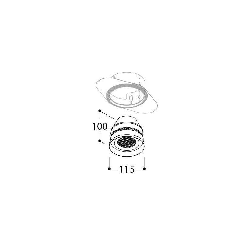 TAL ORBITAL TRIMLESS SPEAKER inbouwspot