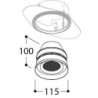 TAL ORBITAL TRIMLESS SPEAKER recessed spot
