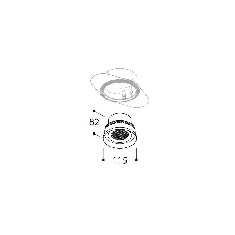 TAL ORBITAL TRIMLESS THROUGH FLOW inbouwspot
