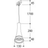 TAL PARIS SUSP NXT TRACK -  MAINS DIMM suspension lamp