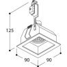 TAL QUAD 1 GU10  recessed spot