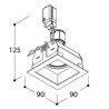 TAL QUAD 1 ORIENTABLE GU10 TORSION recessed spot