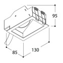 TAL QUAD ASYMMETRIC TORSION BEAUFORT inbouwspot