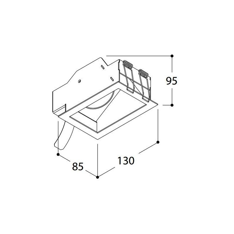 TAL QUAD ASYMMETRIC TORSION BEAUFORT inbouwspot