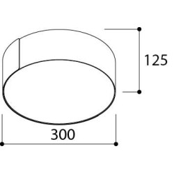TAL ROLLO 300 Surface Mounted ceiling lamp