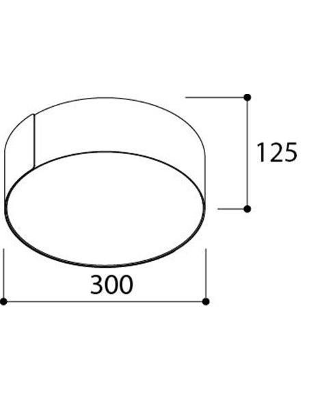 TAL ROLLO 300 Surface Mounted plafondlamp