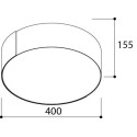 TAL ROLLO 400 Surface Mounted plafondlamp