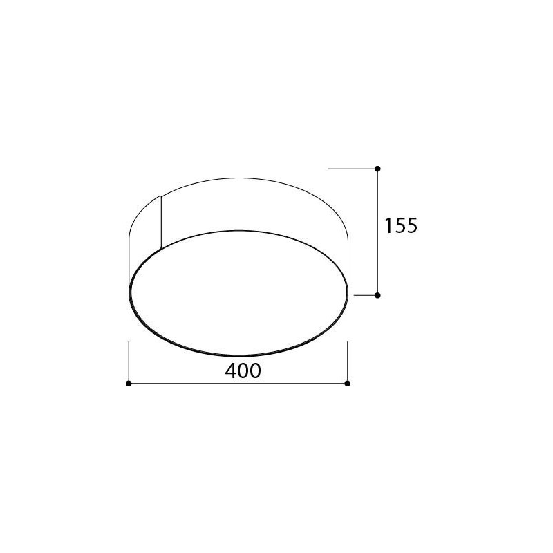 TAL ROLLO 400 Surface Mounted plafondlamp