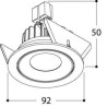 TAL SIMPLON HALOLED LEAF ceiling lamp