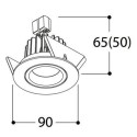 TAL SOLID ROUND HALOLED plafondlamp