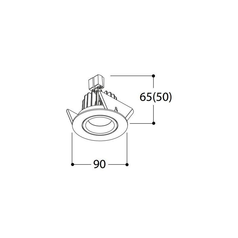 TAL SOLID ROUND HALOLED plafondlamp