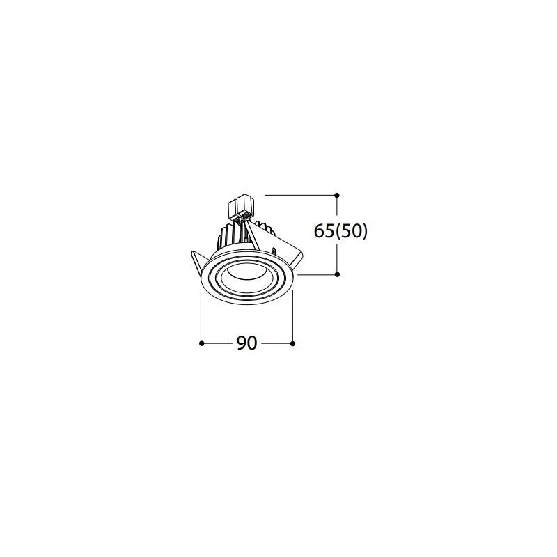 TAL SOLID ROUND MOBY HALOLED plafondlamp