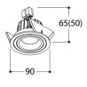 TAL SOLID ROUND MOBY HALOLED ceiling lamp