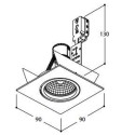 TAL SOLID SQUARE GU10 plafondlamp