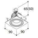TAL SOLID SQUARE MOBY HALOLED plafondlamp