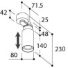 TAL TELESCOOP Surface Mounted ceiling lamp