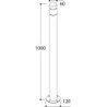 TAL TOOTEM 1000 BEACON LUXEON M CI garden pole