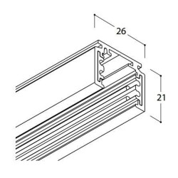 TAL TRACK 48V SURFACE - 1000MM 