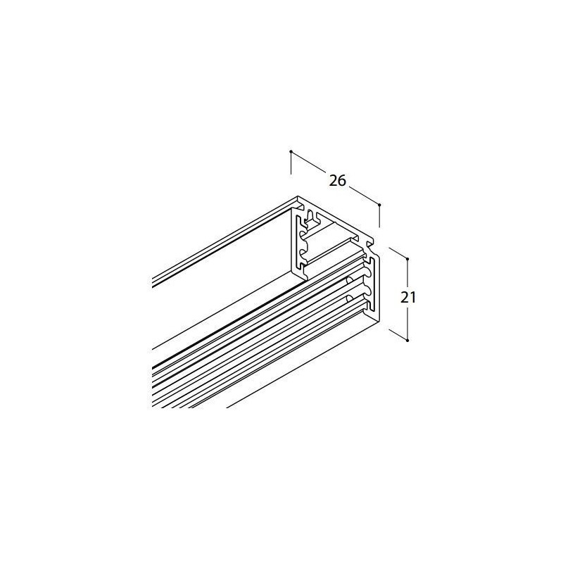 TAL TRACK 48V SURFACE - 3000MM