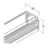TAL TRACK 48V SURFACE - 3000MM 
