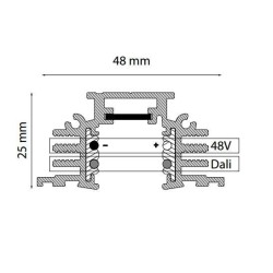 TAL TRACK 48V TRIMLESS - 1000MM