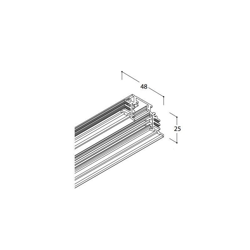 TAL TRACK 48V TRIMLESS - 3000MM