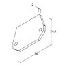 TAL TRACK 48V TRIMLESS - END CAP