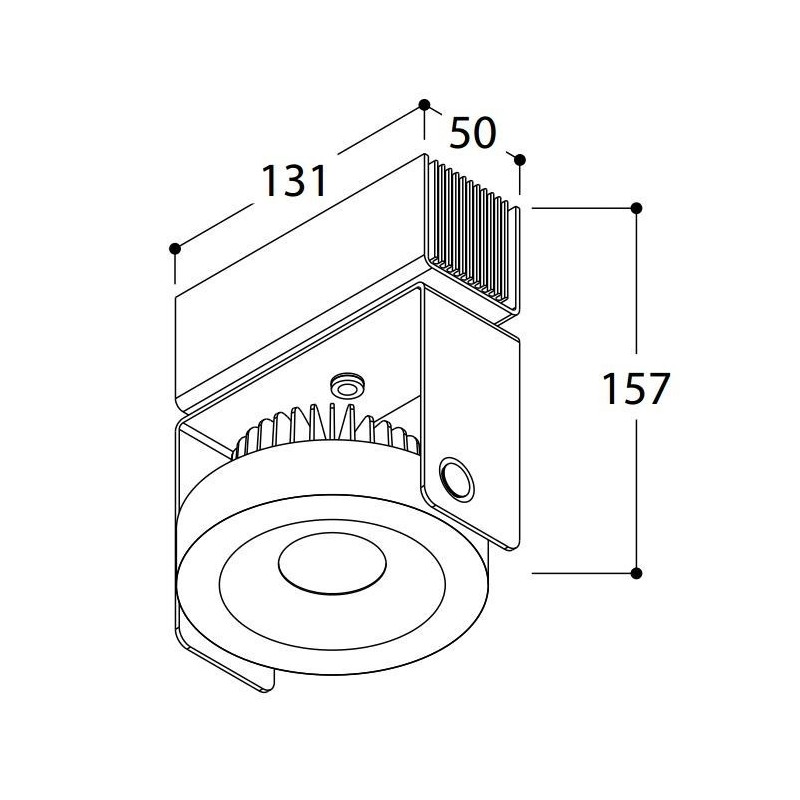 TAL WODAN SURFACE 1xBEAUFORT² MAINS DIMMABLE wandverlichting