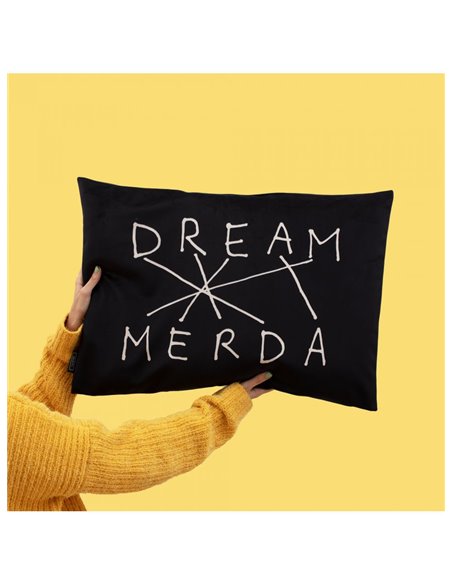 Seletti Connection Kissen - Dream/Merda Schwarz