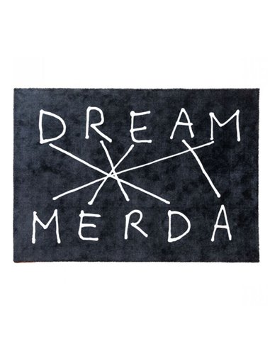 Seletti Connection Teppich - Dream/Merda Schwarz groß