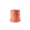 Seletti Magna Graecia Terracotta Vase With Saucer - Greca