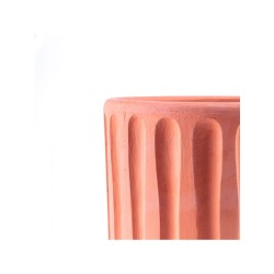 Seletti Magna Graecia Terracotta Vase With Saucer - Dorico