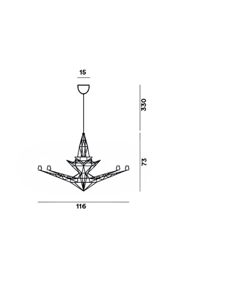 Foscarini Lightweight suspension lamp