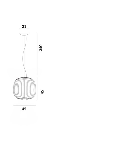 Foscarini Spokes 2 Midi hanglamp