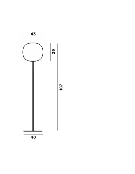 Foscarini Gem E27 floor lamp