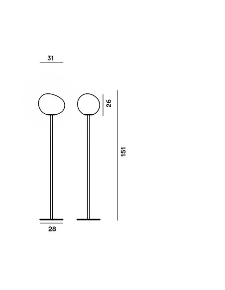 Foscarini Gregg Media E27 floor lamp