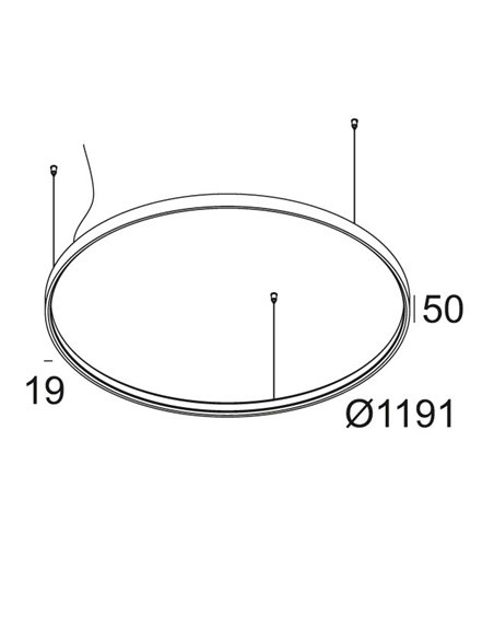 Delta Light SUPERLOOP HC 120 SBL Hanglamp