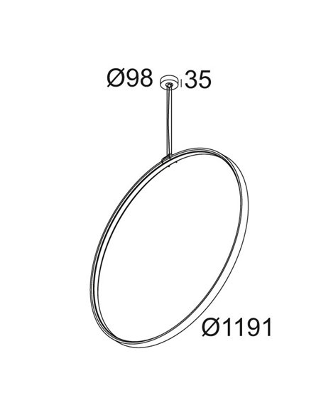 Delta Light SUPERLOOP VC 120 SBL Hanglamp