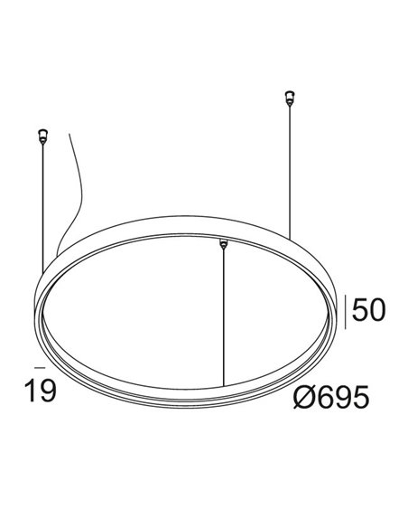 Delta Light SUPERLOOP HC 70 SPR Hanglamp