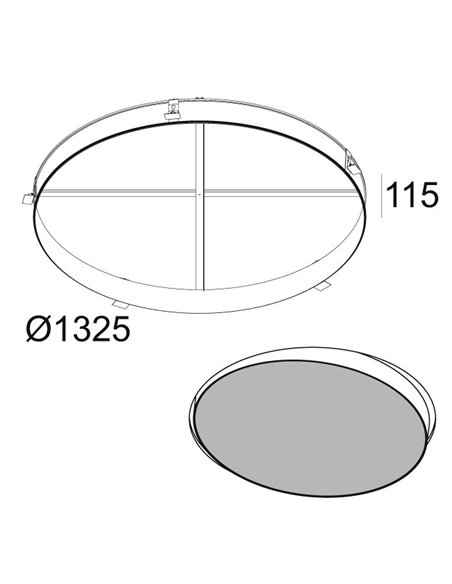 Delta Light SUPERNOVA 125 RECESSED KIT