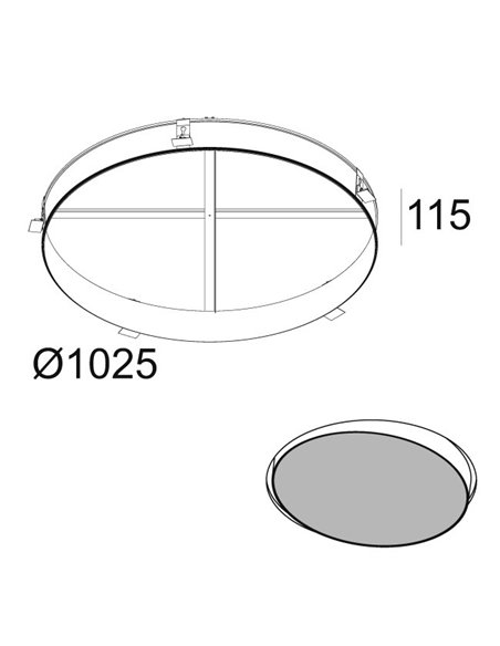 Delta Light SUPERNOVA 95 RECESSED KIT